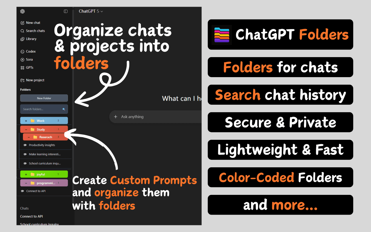 ChatGPT Folders Picture 1